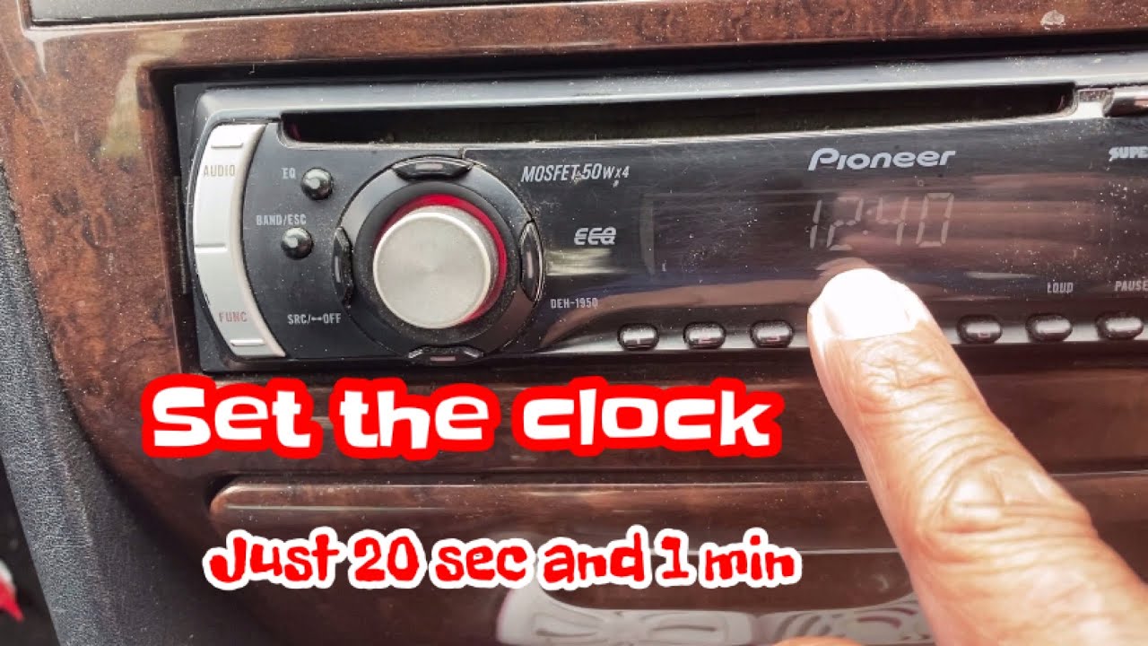 september Verlichting garage How to set the clock in pioneer mosfet 50x4 - YouTube