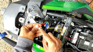 How to install hazard flasher in dominar 400....