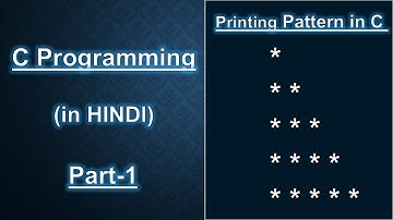 Printing " * " Pattern  Part-1 in C Programming in Hindi || C  Language Tutorial || By Kishan Shaw
