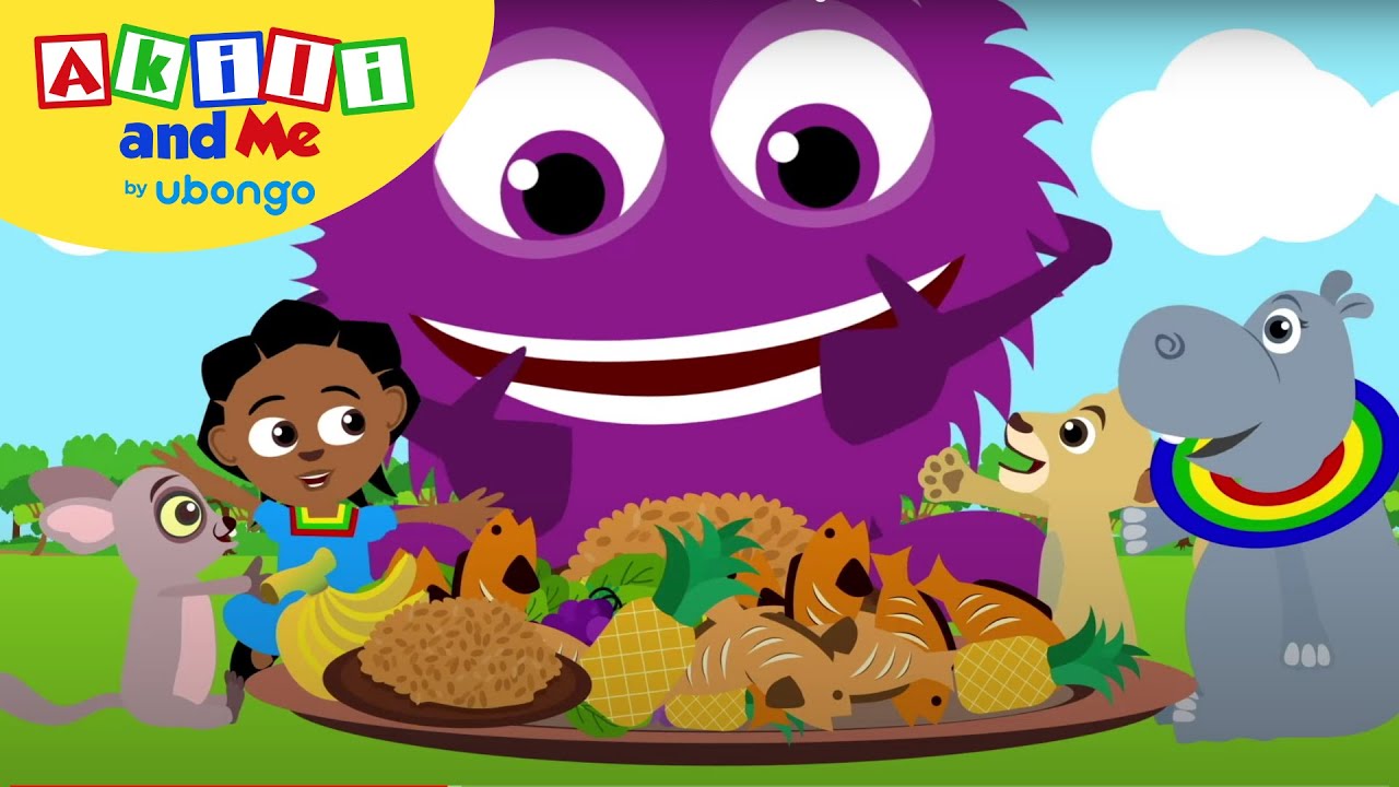 Episode 34 Nina the Creature Eats Everything  Episode of Akili and Me  Learning videos for kids