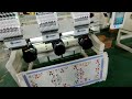 Disen 3 heads embroidery machine computerized for hat tshirt flat embroider