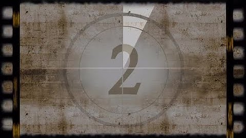 Old Film Countdown Stock Motion Graphics