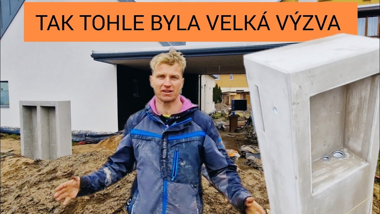 Jak jsem vyráběl elektroměrový pilíř z pohledového betonu