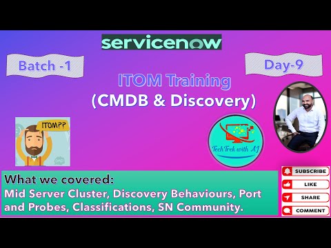 ITOM Training - CMDB & Discovery | Batch 1 | Day 9 | Mid Server Cluster, Behaviors, Port and Probes