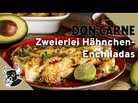 Zweierlei mexikanische Hähnchen-Enchiladas | Rezept | DON CARNE