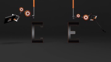 Animated logo (video intro) - Industrial robot in action