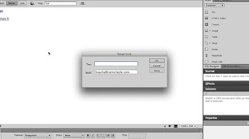 Dreamweaver CC Tutorial Working with Hyperlinks  E mail Links