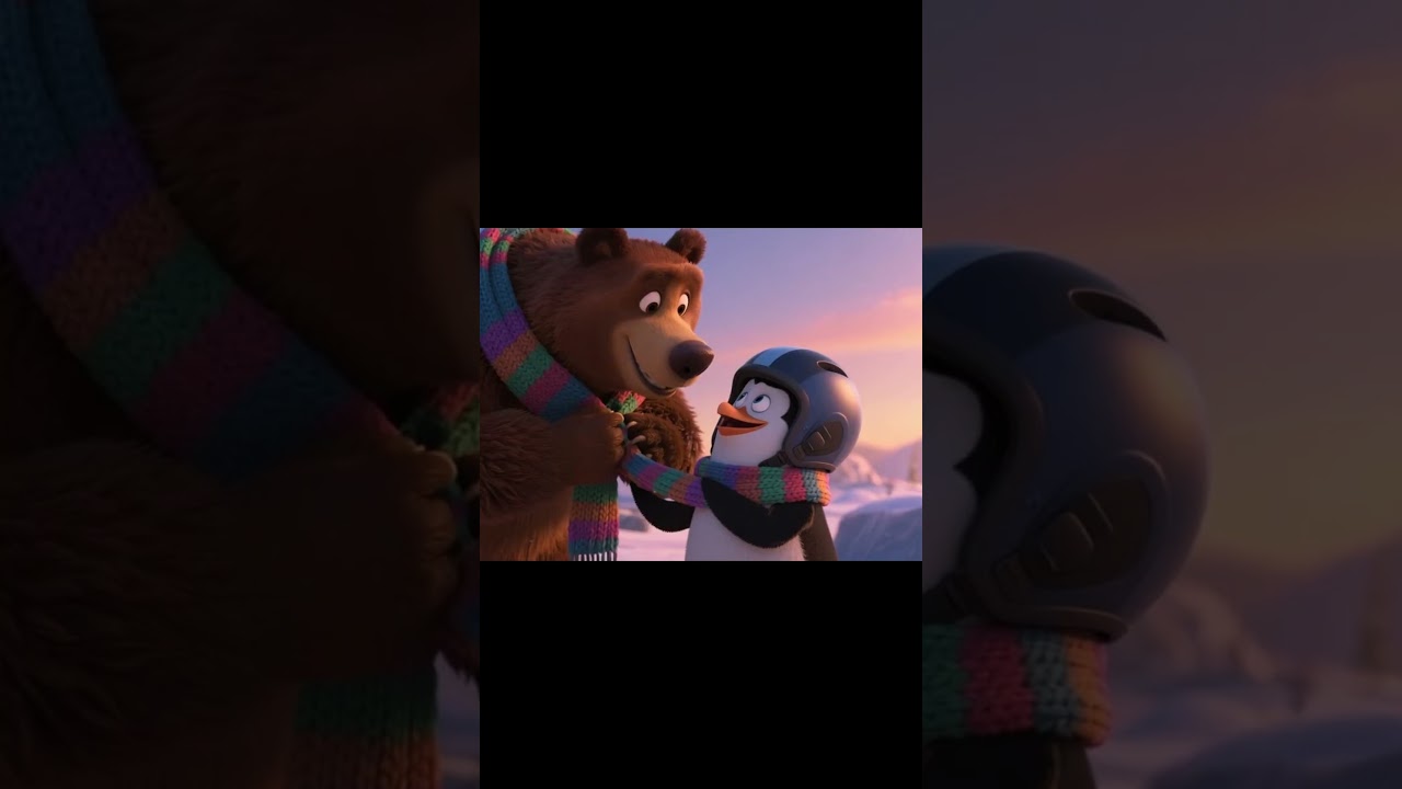 Winter Sport Fun With Animals 