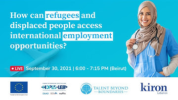 How can refugees access international employment opportunities?