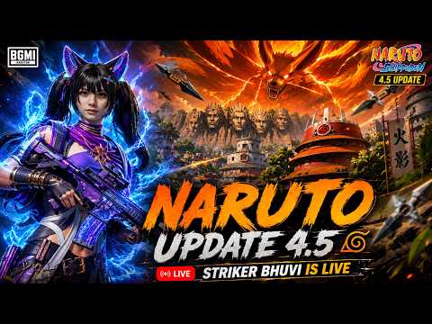 DAY- 127 | LETS EXPLORE 4.5 NARUTO UPDATE | BGMI LIVE 🔥| STRIKER BHUVI