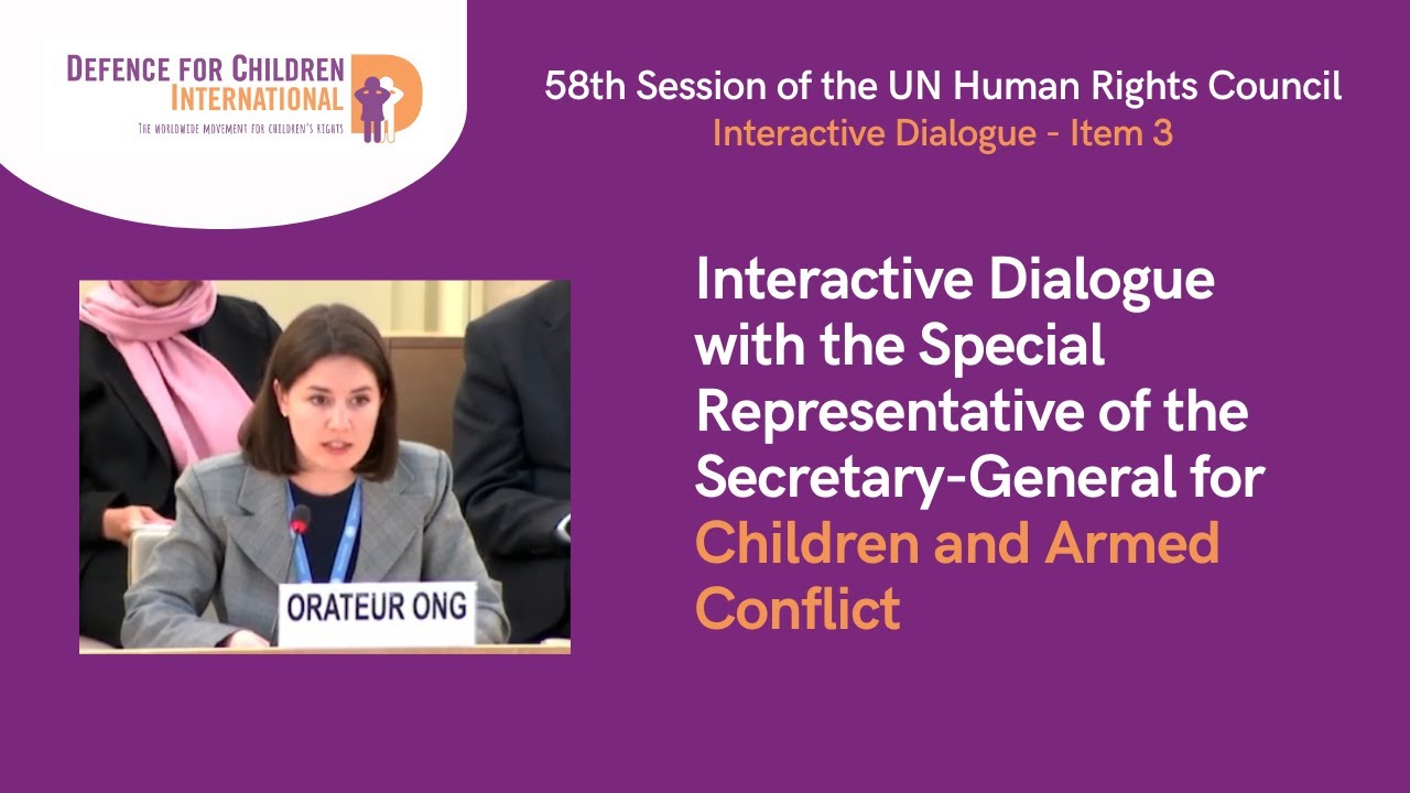 DCI at 58th session of the UN Human Rights Council - YouTube