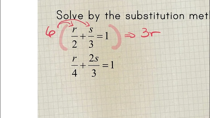 12.8.22 Algebra Review - Solving Systems using Sub...