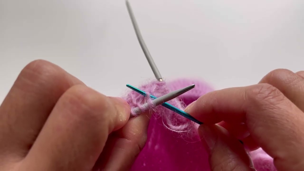 Итальянское закрытие петель двойной вязкой