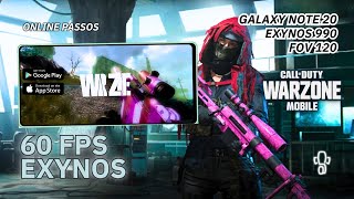 WARZONE MOBILE 60 FPS - GALAXY NOTE 20 - (EXYNOS 990) - FOV 120 #galaxynote20 #warzonemobile