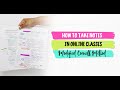 How to take notes for online classes  cornell note taking method