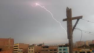 Tormenta eléctrica en Comas - Lima - Perú 🇵🇪  24.05.2021