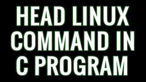 Head linux command by using C program