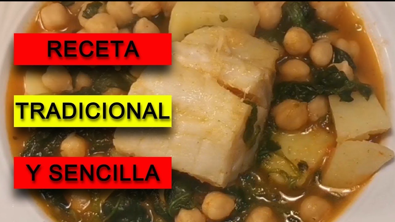 GARBANZOS CON BACALAO ✅ POTAJE DE GARBANZOS