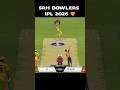 SRH Deadly Bowling Attack 🔥 IPL 2026 Real Cricket 24 #shorts