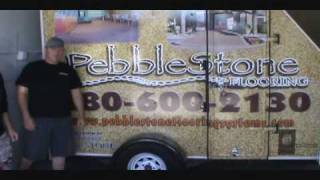 Pebblestone flooring do-it-yourself installation