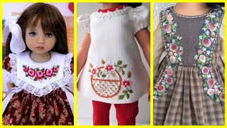 Hand embroidery design for baby dresses / eid dresses for baby girls /trending baby frock design