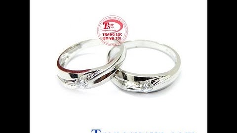 Nhẫn cưới vàng trắng yêu thương, Đôi nhẫn cưới đẹp, TSVN014574