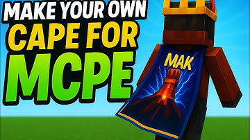 Make your own cape in Mcpe/BE 1.21 | With physics animation 😍 