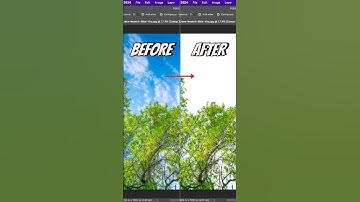 How to Remove a Complex Tree Background in Photoshop  #photoshop #photoshoptutorial #reels
