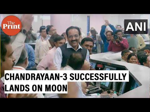 Watch: Moment when Chandrayaan-3 successfully made soft-landing on moon