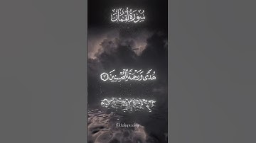 سورة لقمان للشيخ ياسر الدوسري
