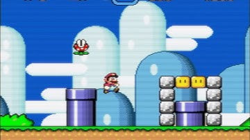 RetroArch - Super Mario World with ntsc s-video 3-phase and crtglow Vulkan shader stack