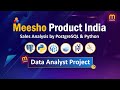 Meesho Product India Sales Data Analysis with PostgreSQL & Python