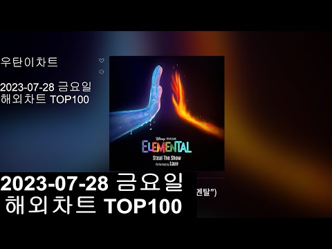 광고없는 실시간 인기차트 KPOP PLAYLIST 20230728해외인기차트 TOP100 POP Popular Chart Top100 Korean Lyrics 