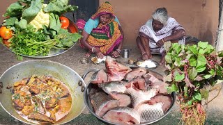 Rural Lifestyle Fish Curry With Cauliflower Cooking And Shak Vaji Recipevillage Cooking Life