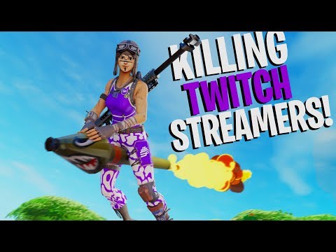 Killing Twitch Streamers #10 (with Reactions) - Fortnite Battle Royale