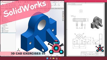SolidWorks | 3D CAD EXERCISES 55 | StudyCadCam | Solution Tutorial |