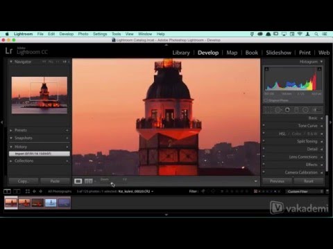 Adobe Lightroom'da Develop Panelinin Genel Yapısı