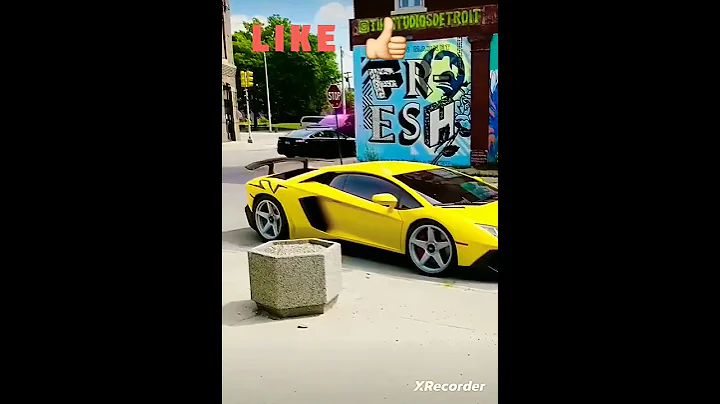 Colour  Changing  Lamborghini ❤💛 #shorts #shortvideo #car #attitude #sigma #amazing #viral 🔥