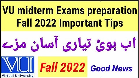How to get full marks in VU midterm Exams preparation 2023 | Fall 2022 midterm exams preparation