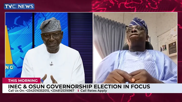 Osun REC, Dr Mutiu Agboke  Speaks On INEC's Preparations For 2026 Governorship Election