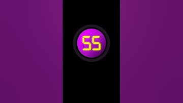 55 Second Countdown Timer with clock Ticking sound & Finish alarm beep #timer #clock #countdown