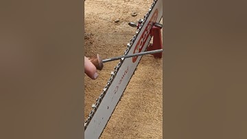 Sharpening Chainsaw Chain - Stihl #shorts #outdoors #chainsaw #trending #stihl