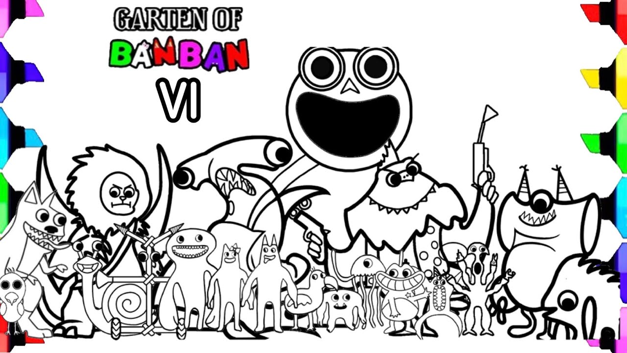 Desenhos para colorir do Garten of Banban 3 para impressão grátis (nova  atualização)