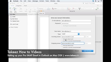 Setting up Pro IMAP on OSX Outlook