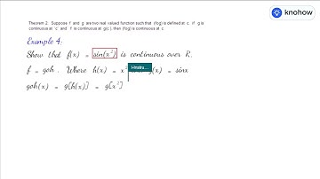 Ex 5.2 Continuity Theorem | Continuity and Differentiability | Class XII Mathematics | Knohow.io