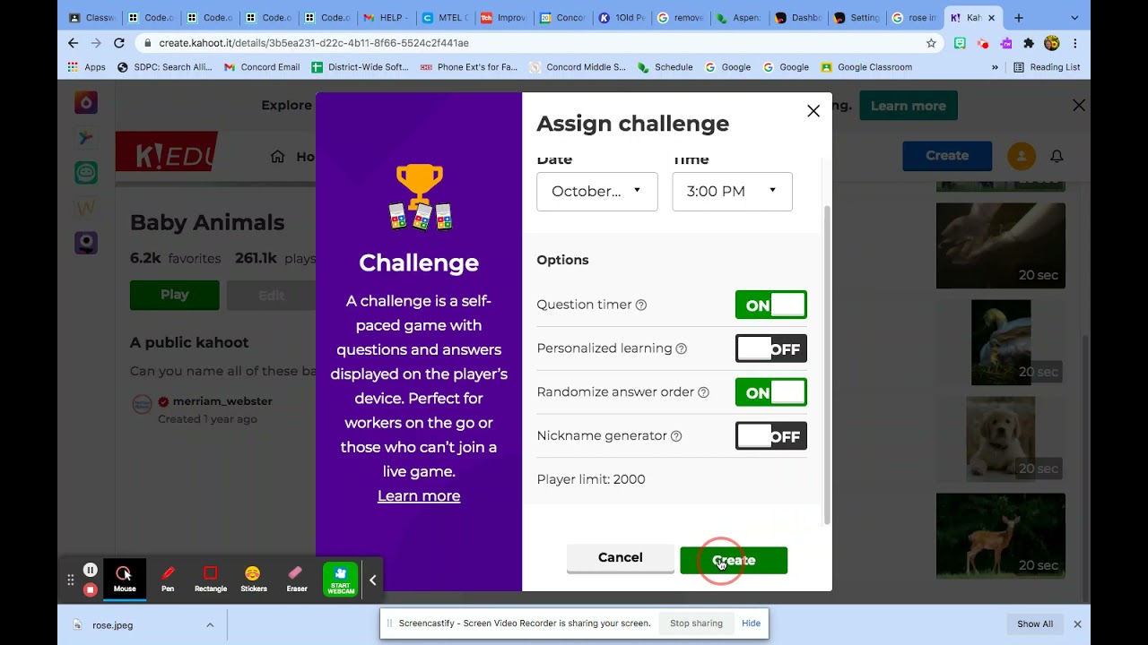 How to Assign a Kahoot! to your Google Classroom - YouTube