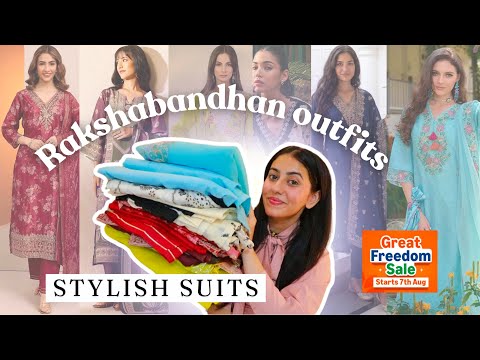 One day delivery Rakhi Outfits | Amazon festive kurta set haul | Vanya singh #kurti #haul #festive