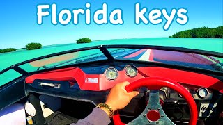 Florida Keys House Boat Adventure | Speed Boat Fun and Renting Tour