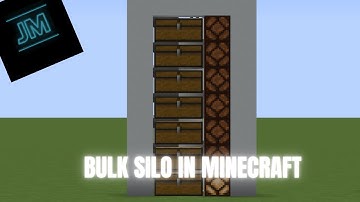 How to Make Bulk Silo In Minecraft Java 1.16 I REDSTONE TUTORIAL