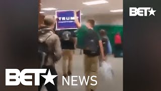 Pennsylvania Students Shout 'White Power' While March With Trump Sign